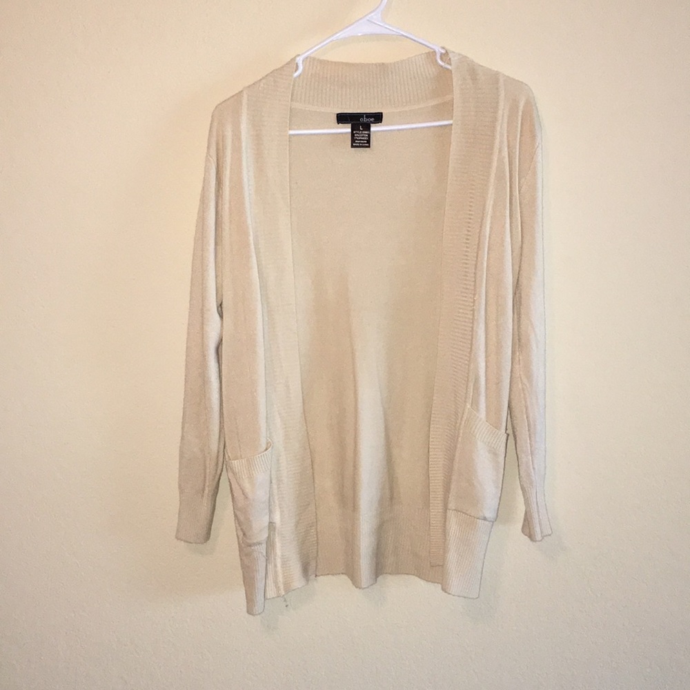 Tan cardigan